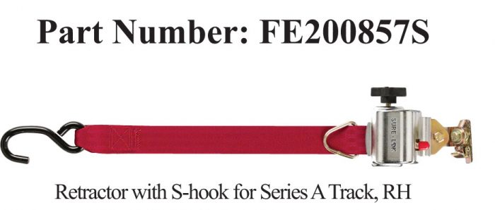 Sure-Lok FE200857S FE600 Right-Hand Retractor, A-Track, FREE SHIPPING